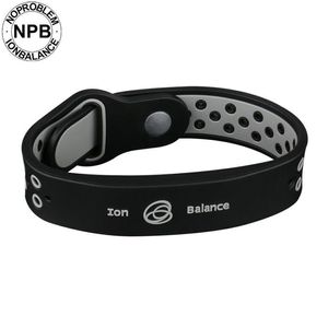 Avantages pour la santé, équilibre ionique, thérapie de puissance, bracelet de sport en silicone, ras du cou, tourmaline germanium, 288z