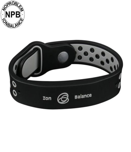 Santé Benifits Ion Balance Power Thérapie Silicone Sports Choker Tourmaline Germanium Bracelet Bracelet1858338