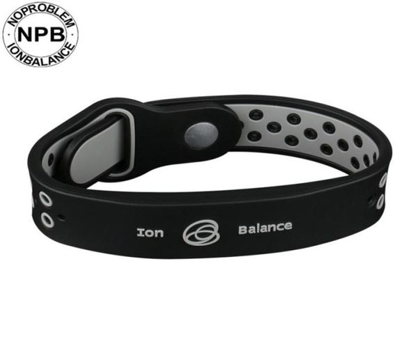 Santé Bénifits Ion Balance Power Therapy Silicone Sports Choker Tourmaline Germanium Bracelet 6900125