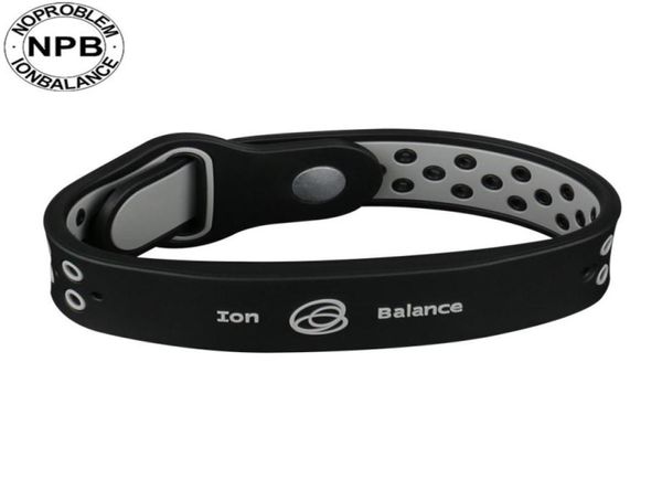 Santé Bénifits Ion Balance Power Therapy Silicone Sports Choker Tourmaline Germanium Bracelet 3584802