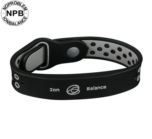 Santé Bénifits Ion Balance Power Therapy Silicone Sports Choker tourmaline Germanium bracelet bracelet4360594
