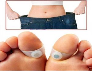 Soins de santé patchs minces soins des pieds Massage facile minceur Silicone Massages des pieds anneau d'orteil magnétique 5599819