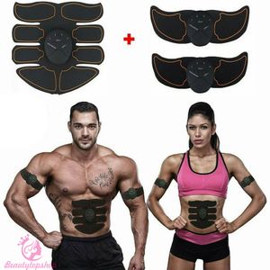 Gadgets de sant￩ 1set Magic EMS Traine musculaire ￩quipement Abdominal Muscle Trainer ABS Traineur Fit Body Home Exercise Forme