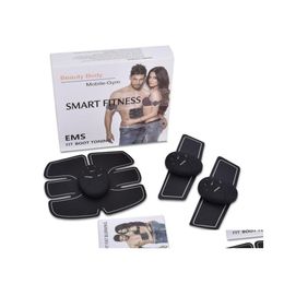 Gadgets de santé Appareil de stimulation de formation musculaire abdominale sans fil Ems Ceinture Gym Corps professionnel Minceur Masr Home Fitness Beauté Ge Dhxzc