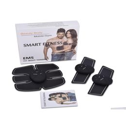 Gadgets de santé Appareil de stimulateur d'entraînement musculaire abdominal sans fil Ems Ceinture Gym Corps professionnel Minceur Masr Home Fitness Beauté Ge00 Dhiqz