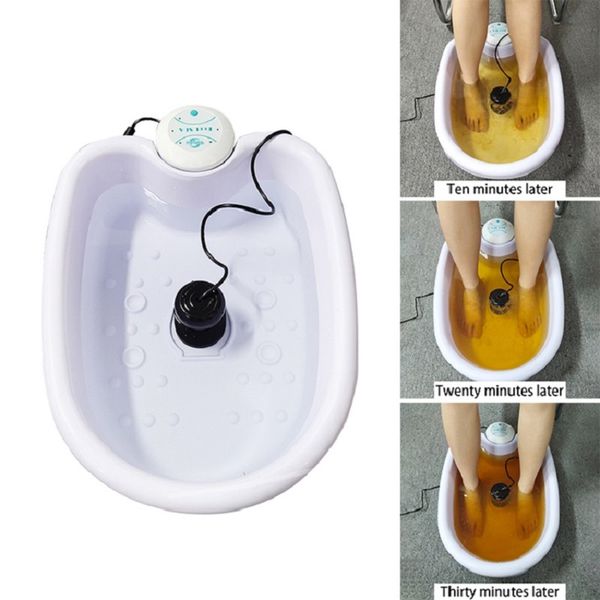 Aparatos de salud Detox Ionic Foot Spa Baño Masajeador Máquina Electric FootBath Cleanse Footspa Vibrating Whirlpool Care Arrays Aqua Health Therapy