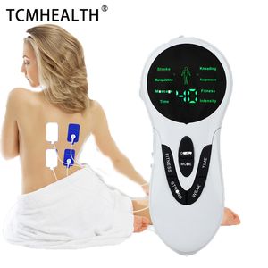 Gadgets de santé Instrument de physiothérapie à impulsions basse fréquence multifonction Chargement USB Écran anglais Instrument de massage patch point d'acupuncture méridien