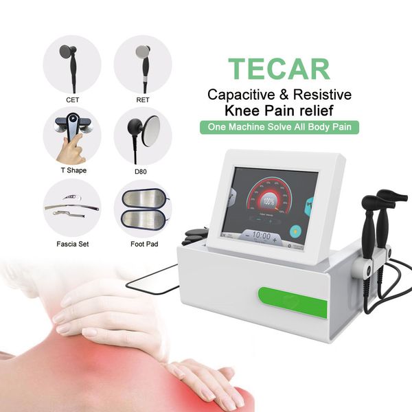 Health Gadgets Smart Tecar Therapy Máquina de diatermia RET CET RF Body Paine Relief mejora la circulación sanguínea superficial y profunda equipo de belleza rf