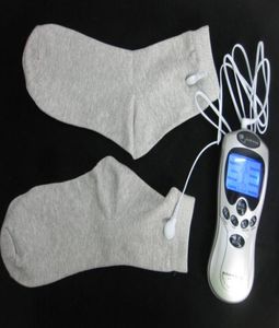 Masseur corporel complet, sain et beauté, chaussettes à électrodes conductrices, Machine Tens, soulagement de la douleur, relaxation du corps, réutilisation 2863338