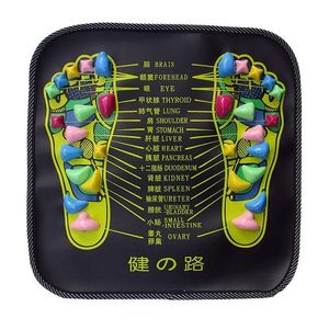 Reflexología china saludable Caminata Piedra de piedra Papeta de pierna Soc para alivio Massorero Mat de salud
