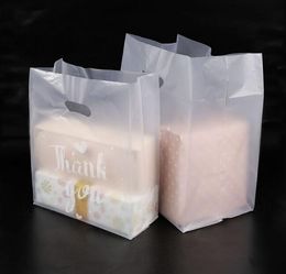 Healthylife1987 Kwaliteit Dank u Plastic Gift Bag Brood Opslag Winkelen Pakket met Handvat Party Bruiloft Candy Cake Wikkeltassen