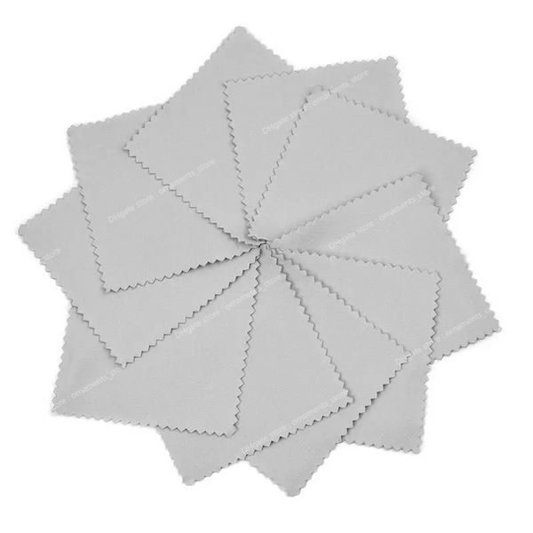 50/10 pièces 8x8 cm chiffon de polissage argent nettoyage de bijoux Anti ternissement chiffon d'essuyage doux réutilisable garder les bijoux brillants outils accessoires de bijoux outils de bijoux