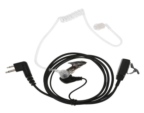 Heaphones-auricular de tubo acústico encubierto de 2 pines con micrófono PTT para Radio bidireccional Motorola Walkie Talkie M Plug7128999