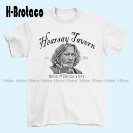 Hearsay Tavern Home Of The Mega Pint T-Shirt pour hommes Johnny Depp Hearsay personnalisé Aldult Teen unisexe impression numérique t-shirts 220607