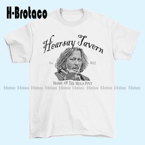 Hearsay Tavern Home of the Mega Pint Mens T-Shirt Johnny Depp Hearsay Custom Aldult Teen Unisex Digital Printing Tee Shirts 220607