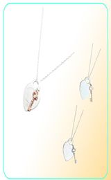 Collier pendentif coeur et clé pour les femmes 925 Silver Sterling Luxury Bielry Cades Co Drop 2203307750851