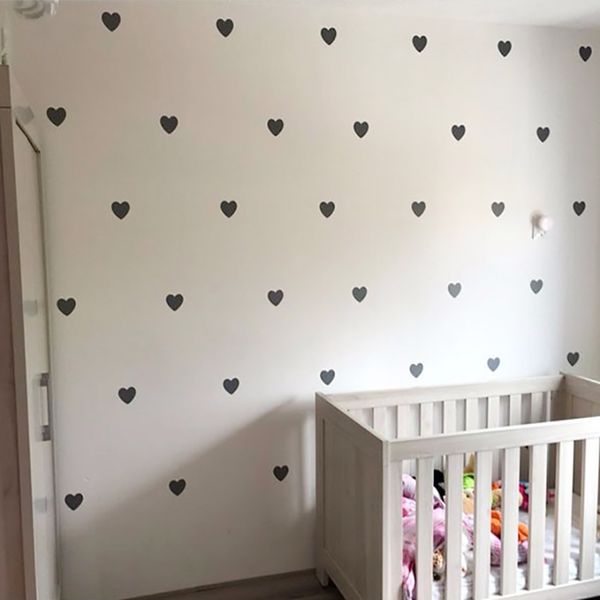 Coeur bébé chambre autocollants décoratifs fille chambre Sticker autocollants enfants Stickers muraux chambre décoration pépinière décor à la maison