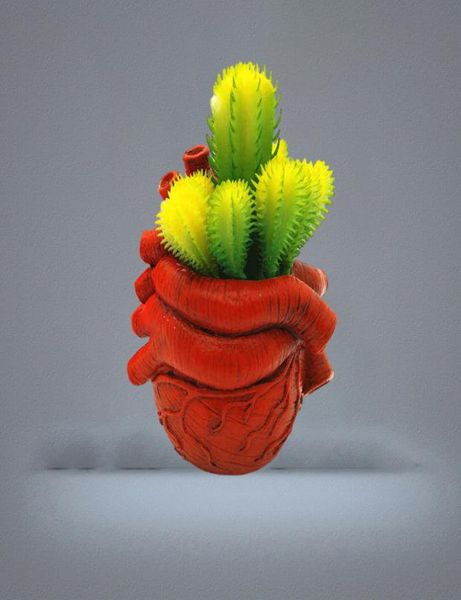 Coeur fleur pot-silicone moule fait à la main