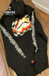 Corazón corazones japonés cromo mattyboy graffiti boca luminosa flor brazo Sudadera con capucha suéter9616972