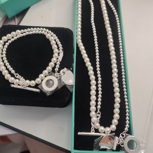 hart ketting designer ketting voor vrouwen mode sieraden vrouw luxe parel ot love sieraden zilveren ketting ontwerper sieraden verjaardag kerstcadeau bruiloftsfeestje