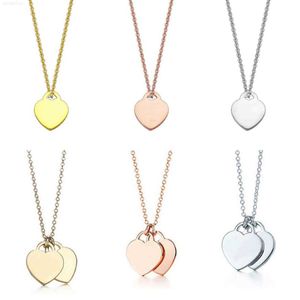 Hart ketting ontwerper hanger kettingen sieraden roestvrij geschenk vrouwen houden van ketting valentijnmodemerk t heren en dames paar accessoires ketens