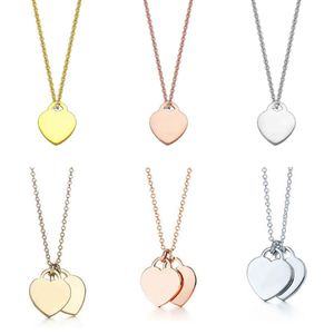 Hartketting Ontwerper Hanger Kettingen Sieraden Roestvrij Cadeau Vrouwen Liefdesketting Valentijn Modemerk T Heren- en damespaar