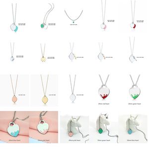 Hart ketting Womens Mm roestvrij staal paar hanger sieraden Valentijnsdag cadeaus voor vriendin accessoires groothandel