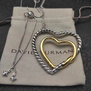 Coeur Pendentif Designer DY Collier pour Femmes Homme Couples Noël Populaire Rétro Madison lien Chaîne DY Collier fête Haute Qualité bijoux cadeau En Gros