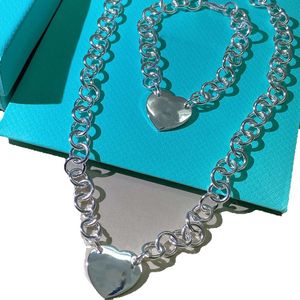 Hart hanger kettingen merk ontwerper voor vrouwen Sterling Sier ketting sieraden cadeau