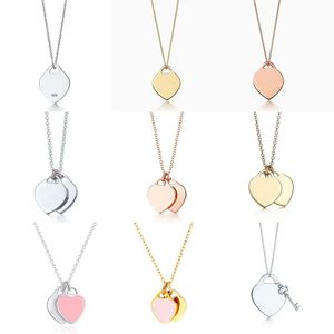 Hart hangbare kettingen voor vrouwen klaver ketting mode sieraden vrouw sier ketting ontwerper sieraden verjaardag kerstcadeau bruiloftsfeestje