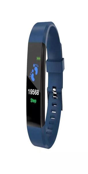Bracelets de bits de rate cardiaque 115Plus Smartwatch Smart Band 115 Plus TFT Color Screen Watch Bracelet 115 Plus2238021