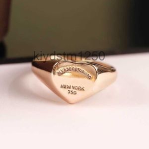 Heart Ring Designer Sieraden Ringen voor vrouwen t Return to New York Mens Band Goud Zilver Rose Kleur Cadeau Goth Sieraden Liefde Aa NWOO