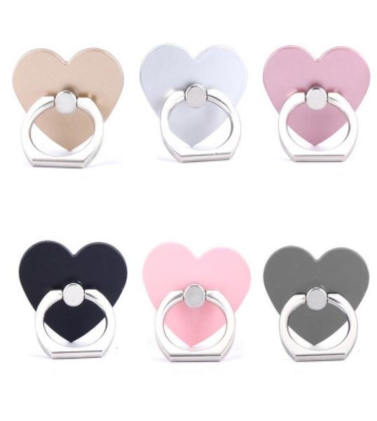 Soporte para anillo de teléfono celular con forma de corazón, accesorio para anillo con agarre para dedo, compatible con teléfonos inteligentes iPhone, Samsung y Android 9247962