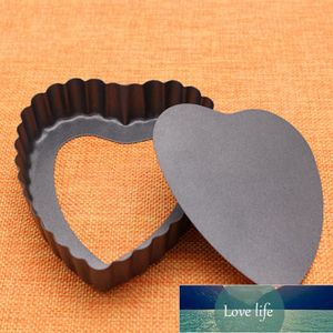 Heart Shape Tured Quiche Pan NonStick Pie Pan Bakvormen met Verwijderbare Bodem Easy Release Cake Decor Mold DIY Bakken Tools