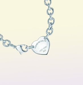 Coeur en forme de croix clé 925 en argent Sterling collier Bracelet femme bijoux à la mode Simple Memorial Day fête de mariage collier 7756471