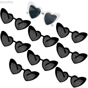 En forma de corazón para mujer, gafas de sol Retro con forma de ojo de gato, decoración de compromiso de boda, compras, viajes, accesorios para fiestas ldd240313
