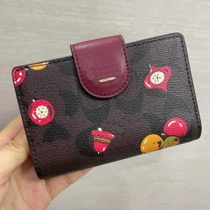 bolso en forma de corazón billeteras de diseño unisex con billetera con billetera de estilo múltiple moderno chica de cerezo de cerezo compartimento titular de tarjetas clásico 240115