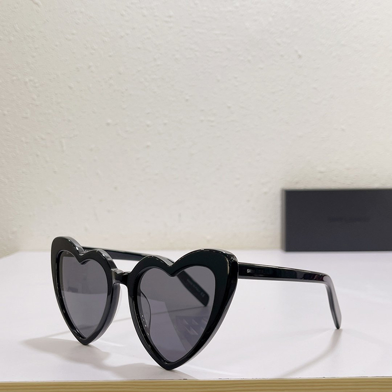 kalp güneş gözlüğü orijinal yüksek kaliteli tasarımcı güneş gözlüğü erkekler için ünlü moda klasik retro kadın gözlükleri marka gözlük moda sl181 güneş gözlüğü