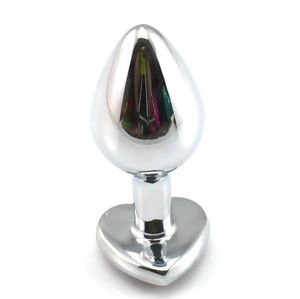 Type de cœur High Quality Metal Anal Plug Back Court Chrysanthemum Stimulation Toys Sex Tools Men and Women Anal Toy Femme5032383