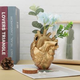 Hart vaas anatomisch hartvormige bloem vaas decoratief ornament ambacht voor boerderij woonkamer slaapkamer huisdecoratie