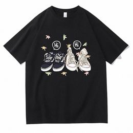 Heartstopper T-shirt Nick Charlie Schoenen Hallo Kleding Tops Tees Camiseta Camiseta Dames Mannen Top Plus Size T-shirt Tops C6Lx #