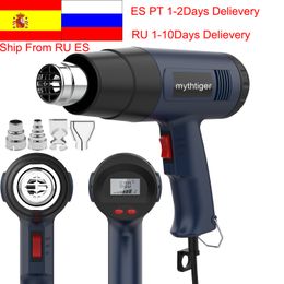 Pistolas de calor, 2000W, 220V, enchufe europeo, termorregulador de aire eléctrico Industrial, secador de soplador térmico de envoltura retráctil para soldadura 221118