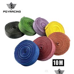 Boucliers thermiques PQY Racing 2 X10Meter Thermal Wrap Échappement Insating Warp Header Pipe Warpadd 4 Pcs Ties Pqy1810 Drop Delivery Mobiles M Dh2Lw