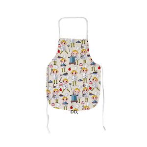 Tablier De Cuisine De Transfert De Chaleur Polyester Maison Sublimation Blanc Demi-Longueur Tabliers Sans Manches DIY Cadeau Créatif 70 * 48 CM RRE13608