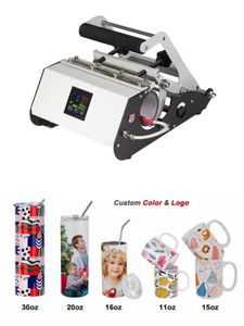 Máquinas de transferencia de calor Tumbler Press Sublimation Mug Press Máquinas de impresoras compatibles para 11 oz 15 oz 20 oz 30oz Tumblers Tazas Bottillas de agua