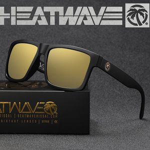 Gafas de sol de diseño Heat Wave para ciclismo, gafas de sol polarizadas cuadradas de alta calidad con película auténtica para deportes al aire libre para hombres y mujeres