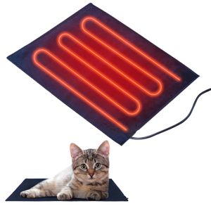 Verwarmde kattenbedverwarmingskussenmeubels Medium elektrisch voor honden en katten binnen verstelbare opwarmingsmat met 3 240410