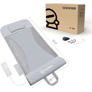 Tapis de massage du corps complet chauffé avec traction lombaire pour le soulagement de la douleur au dos - Masseur arrière avec coussinet de chauffage et tapis de yoga pour support lombaire