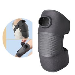 Verwarmde kniebrace Wrap Massage Been Massager Verwarmd kniekussen Stressverlichting Trillingen Schouder Knie Massager met verwarmingskussen