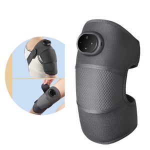 Verwarmde kniebrace Wrap Massage Been Massager Verwarmd kniekussen Stressverlichting Trillingen Schouder Knie Massager met verwarmingskussen